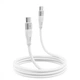 Кабель Proove Soft Silicone Type-C to Type-C 60W (1m) white - зображення 1