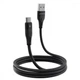 Кабель Proove Soft Silicone USB to Type-C 2.4A (1m) black - зображення 1