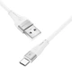 Кабель Proove Soft Silicone USB to Type-C 2.4A (1m) white - зображення 2