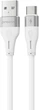 Кабель Proove Soft Silicone USB to Type-C 2.4A (1m) white - зображення 3