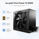 Блок живлення be quiet! Pure Power 12 650W 80 Plus Gold вентилятор 120 мм Black (BP002EU) - зображення 2