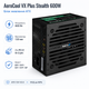 Блок живлення AeroCool VX Plus Stealth 600 Вт ATX 120 мм Black ACPN-VS60NEY.12 - зображення 2