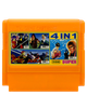 Сборник Игр RMC Famicom Dendy 4 in 1 K4040 Mighty Final Fight, Double Dragon 2 3, Target Renegade 90х TV Game Английская Версия Только Картридж Б/У - изображение 1