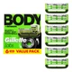 Сменные картриджи для бритья (лезвия кассеты) Gillette Labs BODY Intimate 6 шт. для интимных зон и тела - изображение 1