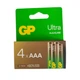 Батарейка GP LR3 ALKALINE ULTRA B4 4 шт. 8255 - зображення 1