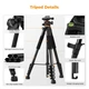 Легкий штатив K&F Concept S255A3+BH-36 для фотоаппаратов, смартфонов с пультом ДУ, высота 1,9м, грузоподъемность 8кг (KF09.157) - изображение 4