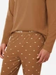Пижама (лонгслив + штаны) мужская хлопковая Lacoste 582972537 XL Коричневая (1159863283) - изображение 3