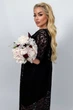 Платье Defile батал 0201 вечернее гипюр черное 54-56 - изображение 4