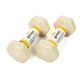 Гантели для фитнеса с виниловым покрытием Gemini Sport GSD-1.5MILK 2 шт, по 1.5 кг, бежевые - изображение 2