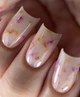 Жидкий гель с сухоцветами Saga Liquid Floral Gel №06 молочный 15 мл - изображение 4