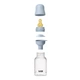 Детская бутылочка BIBS Baby Bottle Round Latex 150 мл Slow Flow (медленный поток) Baby Blue - изображение 2