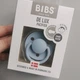 Соска пустушкака Bibs De Lux Silicone 0-36 міс Baby Blue силіконова - зображення 3