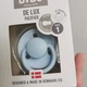 Соска пустушка Bibs De Lux round 0-6 міс Latex Baby Blue - зображення 4