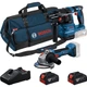 Набір PRO інструментів Bosch GWS 18V-8 + GBH 18V-22 + 2 x GBA 4.0Ah + GAL 18V-40 + сумка M-bag (0615V0003C) - зображення 1