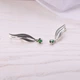 Серьги серебряные Вербочка Emerald 925 Zirkon - изображение 1