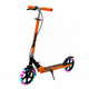 Самокат двухколесный складной с светящимися колесами 200мм Scooter 5252 Orange - изображение 1