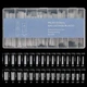 Двойные верхние формы для наращивания ногтей Francheska Sandwich Dual Nail Form 240 шт (Квадрат 2) Blue - изображение 1