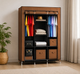 Тканинна шафа HCX Storage Wardrobe 88130 Сірий - зображення 1