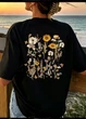 Футболка жіноча Oversize з квітковим принтом G&N Чорна 22291 2XL (52-54) - зображення 1