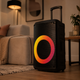 Портативная акустика ZXX-7878 / Аккумуляторная колонка с Bluetooth, TWS, FM, USB, SD, RGB-подсветкой / Караоке колонка-чемодан с 2 микрофонами и пультом ДУ - зображення 4