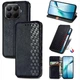 Чехол Deexe Rhombus Wallet для Xiaomi 17T - Black - изображение 1