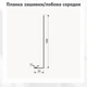 Планка лобова 168×30 RAL 3005 винно-червоний мат - зображення 3