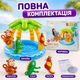 Надувной детский бассейн Intex 58417NP «Тропический остров» с навесом, надувным дном и игрушками, 120×86 см, 1-3 года - изображение 8