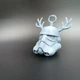 Новорічна прикраса-брелок шолом штурмовика Star Wars з рогами оленя. Aivory - зображення 2