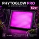 LED-фитолампа для растений PHYTOGLOW PRO 50 Вт, 50 светодиодов 2835, регулируемый наклон, подвес, кабель с выключателем - изображение 1
