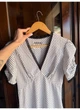 Сукня-міні літня в маленьких горох з мереживом Modern Boutique білий, XL пл081/5 - зображення 3