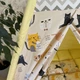 Дитячий вігвам "Жовті коти" дитяча палатка з килимком БОНБОН - изображение 3