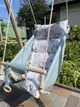 Дитяча гойдалка Пильно - м'ятна 2 в 1 "Колібрі", підвісна дитяча гойдалка,колиска для немовлят - изображение 2