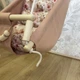 Дитяча гойдалка Рожева 2 в 1 "Ведмедики з трояндами 3D" гамак колиска люлька дерев'янна гойдалка - изображение 4