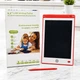 LCD планшет для малювання 8.5 дюйма монохромний зі стилусом для дітей і нотаток червоний - зображення 3
