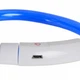 Светящийся ошейник для собак с USB зарядкой, 35 см, водонепроницаемый, можно укоротить, Синий - изображение 5