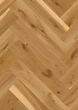 Паркетная доска Floor`360 Дуб HERRINGBONE Натур Под елку 790 мм Лак - изображение 3