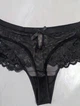 Женские трусики из кружева и сетки черные M 01с - изображение 3