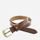 Ремень женский из натуральной кожи Weatro zhin-kit-28k-0110 110 см Коричневый (3090429061) - изображение 3