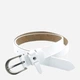 Ремень женский из натуральной кожи Weatro zhin-kit-23k-0073 110 см Белый (3090334381) - изображение 3