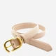 Ремень женский из натуральной кожи Weatro zhin-kit-23k-0095 105 см Бежевый (3090414351) - изображение 3