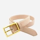 Ремень женский из натуральной кожи Weatro zhin-kit-28k-0101 105 см Бежевый (3090419071) - изображение 3