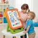Дитячий магнітний мольберт для малювання Magnetic Drawing Board 2-в-1 з крейдою, маркерами та магнітами 3+ - зображення 4