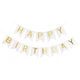 Паперові прапорці Happy Birthday | Білий - зображення 1
