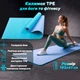 Коврик для йоги и фитнеса TPE (йога мат, каремат спортивный) OSPORT Yoga ECO Pro 6мм (FI-0076) Бирюзово-сиреневый - изображение 1