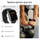 Смарт-годинник AcclaFit P5, 1.85 , Bluetooth дзвінки, 140+ спортрежимів, IP68, чорний - зображення 3