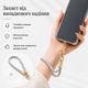 Ремешок на руку для смартфона Apple iPhone с металлическим карабином адаптером для чехла держатель на запястье универсальный - изображение 7