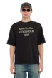 Футболка оверсайс Acne Studios, черный, M-L (OAC02) - изображение 1