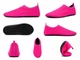 Обувь для пляжа и кораллов аквашузы Diving shoes розовые плоская подошва 38-39 ( 23 см ) 259 - изображение 2