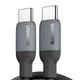 Кабель UGREEN USB-C to USB-C Silicone Fast Charging Cable чорный 60W 2m (15285) - зображення 1