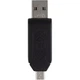 Кардридер - считыватель карт памяти STLab U-375 OTG внешний 2 интерфейса USB + Micro-USB черный - изображение 3
